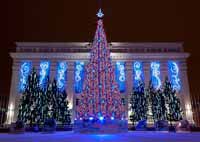 Новогодние мероприятия на площади Советов города Кемерово
